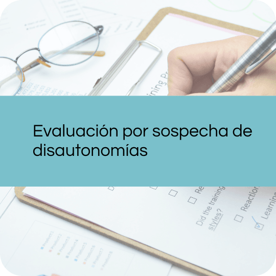 Evaluación sospecha disautonomia